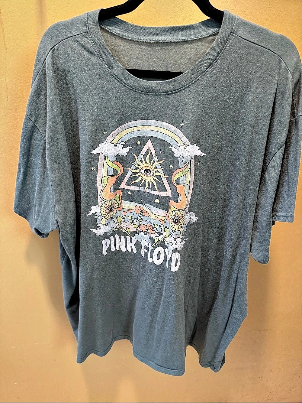 torrid Pink Floyd Oversized Crewneck Graphic Tee (Green)